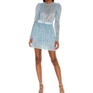 Sabina Musayev X REVOLVE Monique Dress in Blue size L (missing belt)